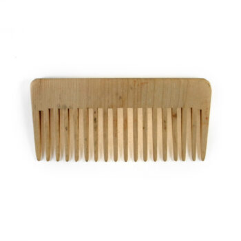 Pettine lineare a denti alti in legno per capelli