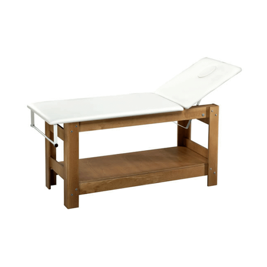 Lettino per massaggi con struttura in legno