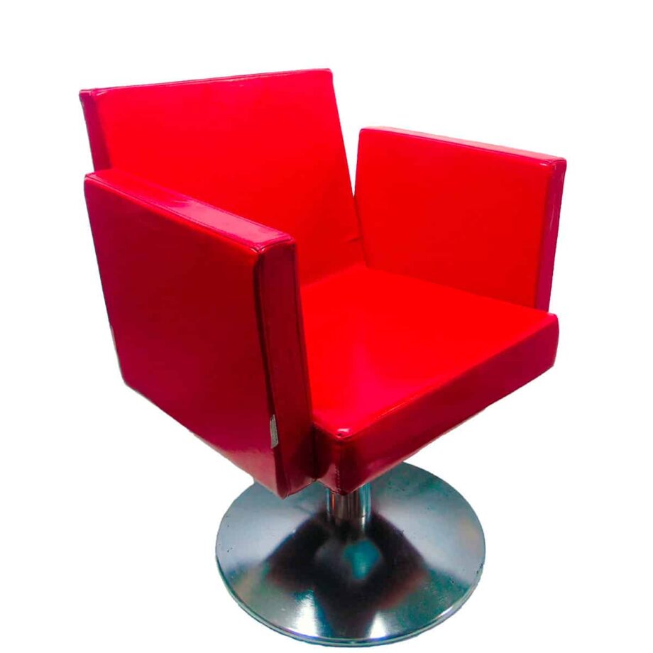 Poltrona parrucchiere unisex agv rossa ricondizionata