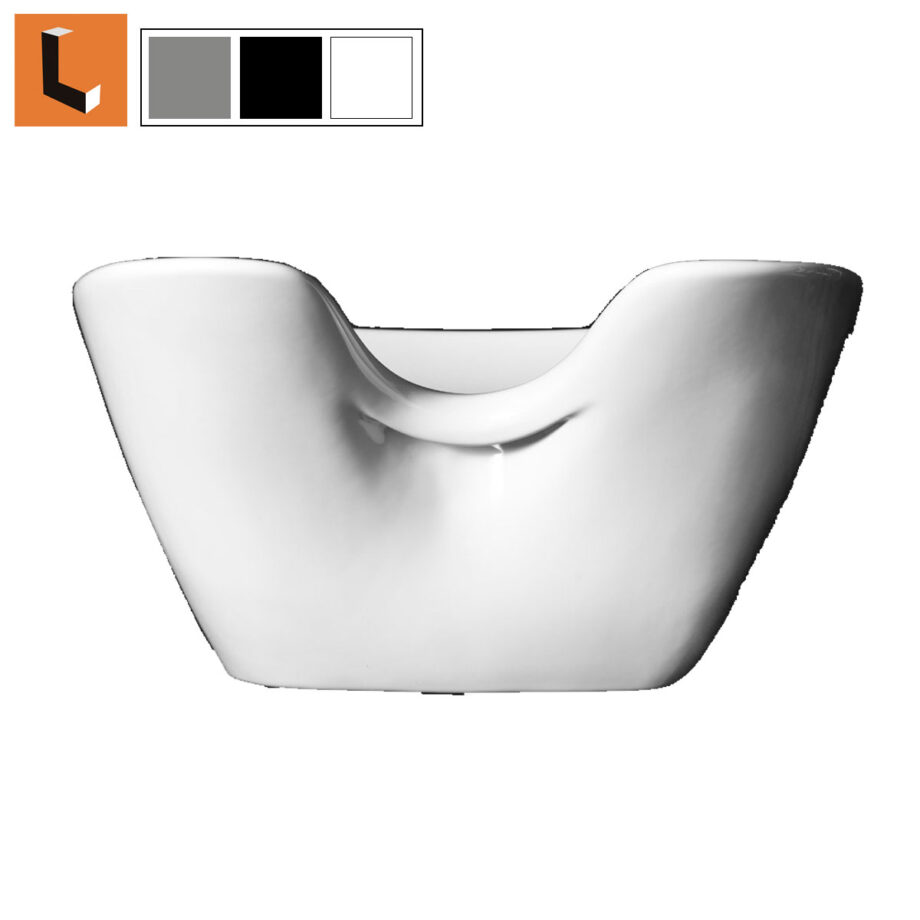 Vasca di ricambio lavabo professionale per lavatesta parrucchiere e barber